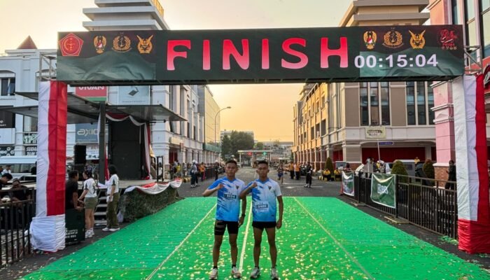 Prajurit Yonif TP 916/Bara Sakti Sukses Ramaikan Fun Run With Ride HUT ke-81 TNI