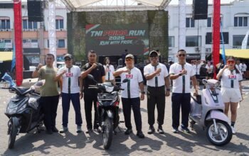 Meriahkan HUT ke-81 TNI, Danrem 131/Santiago Sukses Gelar Fun Run with Ride Bersama Ribuan Warga