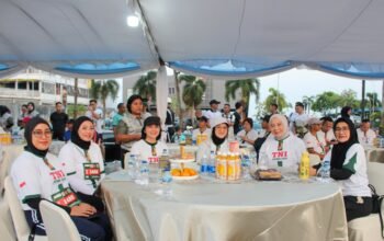 Ketua Persit Koorcabrem Santiago Hadiri TNI PRIMA Fun Run 2026 dalam Rangka HUT Ke-81 TNI
