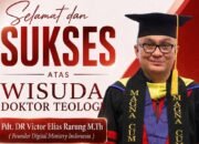 Keren! Pelopor Penginjilan Digital Victor Rarung Diwisuda Doktor Teologi dengan Nilai Kelulusan Hampir Sempurna