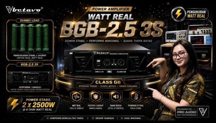 Transparansi Jadi Pembeda, Betavo Audio Tampilkan Hasil Pengukuran Daya Power Amplifier