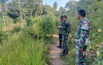Dandim 1301/Sangihe Pantau Perkembangan Titik Api di Bawah Puncak Gunung Awu