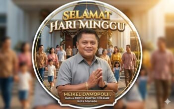 Meikel Damopolii Ajak Warga Manado Perkuat Kerukunan dan Bersyukur di Hari Minggu
