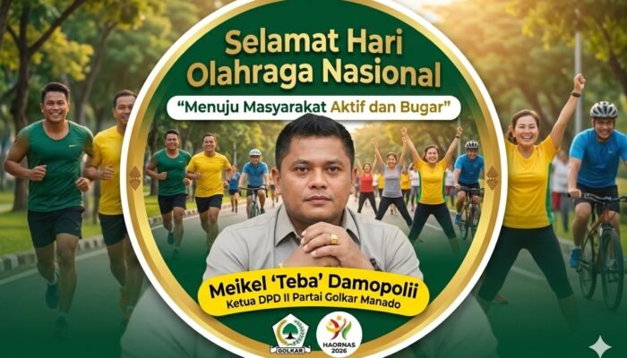 Haornas 2026: Meikel ‘Teba’ Damopolii Tawarkan Strategi Baru Majukan Olahraga Kota Manado