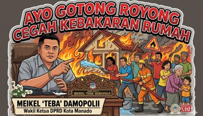 Marak Kebakaran Rumah Wakil Ketua DPRD Meikel ‘Teba’ Damopolii Imbau Warga Tingkatkan Kewaspadaan
