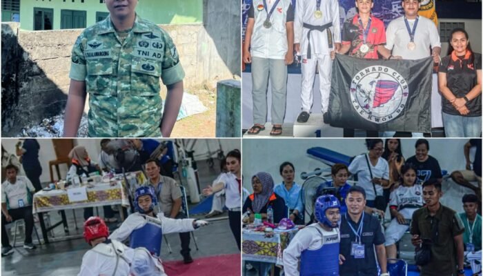 Sertu Stefanus Harumkan Nama Kodim 1301/Sangihe di Bupati Cup Taekwondo 2026