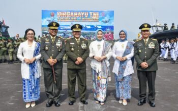 Hadiri HUT ke-81 TNI di Manado, Irdam XIII/Merdeka Tegaskan Soliditas Tiga Matra