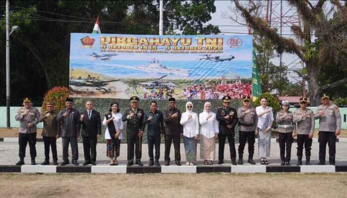 Kodim 1303/Bolmong Gelar Upacara HUT ke-81 TNI, Tegakkan Sinergi dan Kedekatan Dengan Rakyat