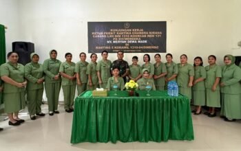 Kunjungi Jajaran Ranting, Ketua Persit KCK Cabang Kodim 1310/Bitung Resmikan Kantor dan Dorong UMKM Anggota