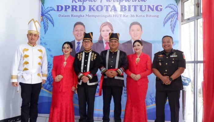 Dandim Hadiri Rapat Paripurna HUT ke-36 Kota Bitung, Siap Kawal Harmonisasi Pembangunan