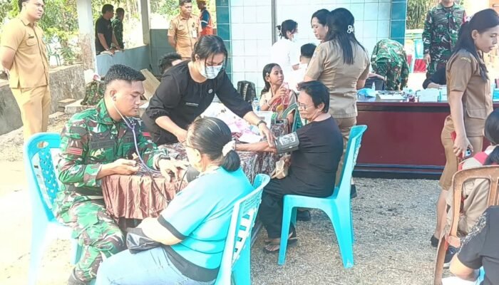 TMMD ke-130 Kodim 1301/Sangihe Hadirkan Pengobatan Gratis bagi Masyarakat Sitaro