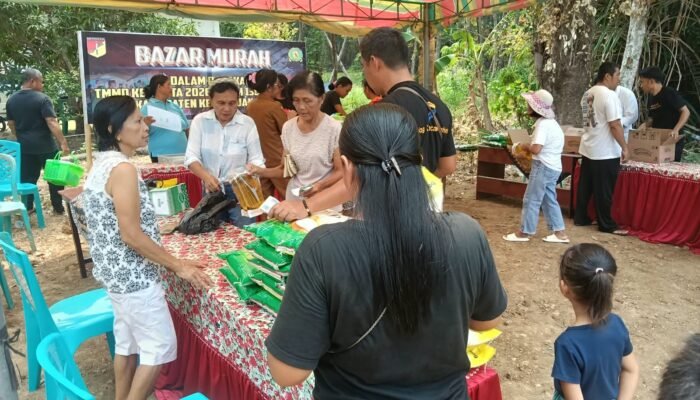 Warga Antusias Sambut Bazar Murah TMMD ke-130 Kodim 1301/Sangihe