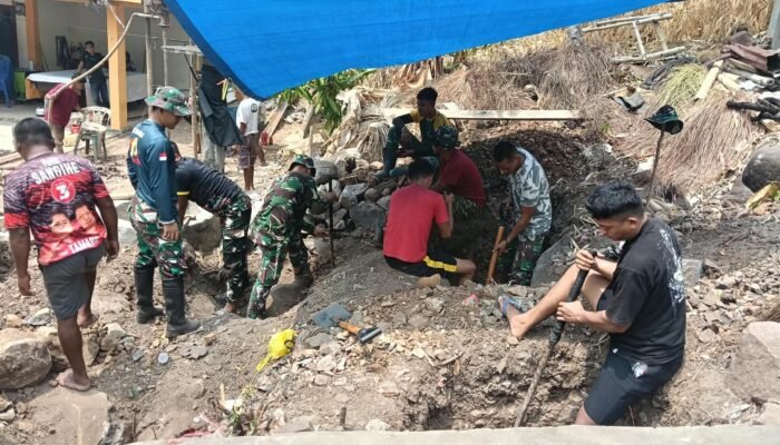 Satgas TMMD ke-130 Kodim 1301/Sangihe Percepat Sejumlah Pembangunan Sasaran Fisik