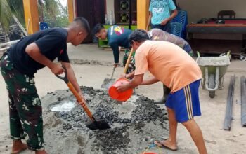 Satgas TMMD ke-130 Kodim 1301/Sangihe Genjot Pengerjaan Sumur Bor di Kampung Tanaki