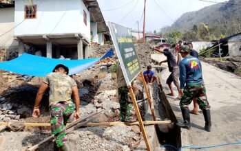 Satgas TMMD ke-130 Kodim 1301/Sangihe Genjot Pembangunan Air Bersih di Kampung Tanaki