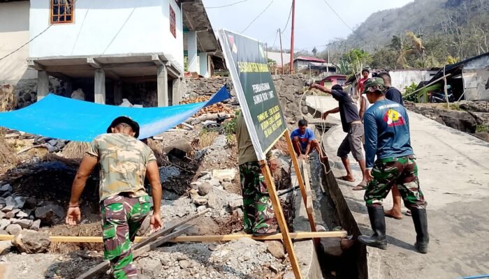 Satgas TMMD ke-130 Kodim 1301/Sangihe Genjot Pembangunan Air Bersih di Kampung Tanaki