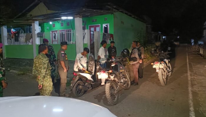 Jaga Kondusivitas Kota Bitung, Kodim 1310/Bitung Bersama TNI-Polri dan Satpol PP Sisir Balapan Liar dan Pesta Miras