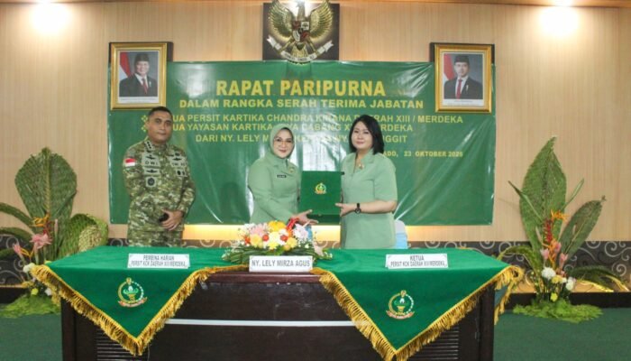 Rapat Paripurna Sertijab Ketua Persit KCK Daerah XIII/Merdeka: Estafet Kepemimpinan untuk Organisasi yang Dinamis