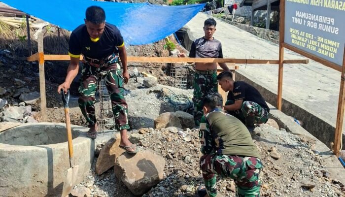 Progres Sumur Bor TMMD ke-130 Kodim 1301/Sangihe di Tanaki Capai 22 Persen