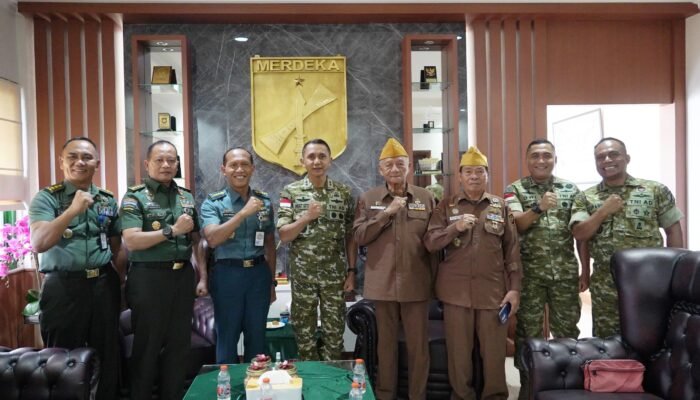 Jaga Nilai Perjuangan, Pangdam Merdeka Terima Audiensi Pusvet Bacadnas Kemhan dan LVRI Sulut
