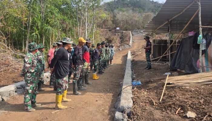 Satgas TMMD ke-130 Kodim 1301/Sangihe Siapkan Kelanjutan Pembangunan Jalan Rabat Beton di Tanaki