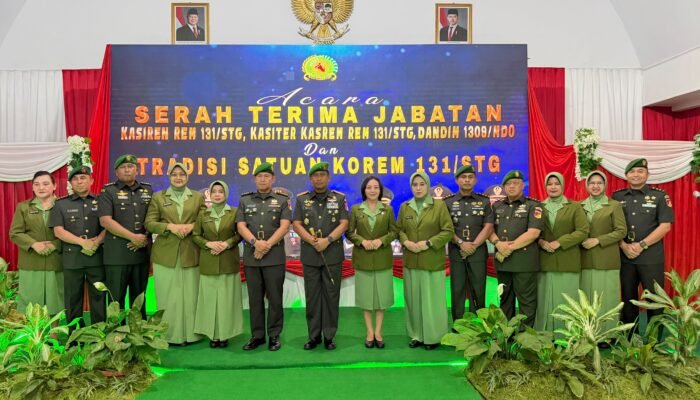 Danrem 131/Santiago Pimpin Sertijab Kasiren, Kasiter, dan Dandim 1309/Manado