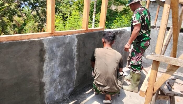 Satgas TMMD ke-130 Kodim 1301/Sangihe Terus Kebut Rehab RTLH, Progres Capai 25 Persen