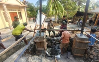 Dansatgas TMMD ke-130 Kodim 1301/Sangihe Awasi Pembangunan Sumur Bor di Sitaro