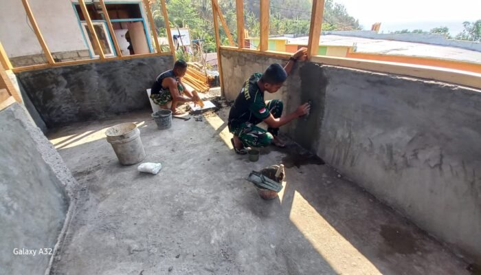 Rehab RTLH Sasaran Kedua TMMD ke-130 Kodim 1301/Sangihe Capai 28 Persen