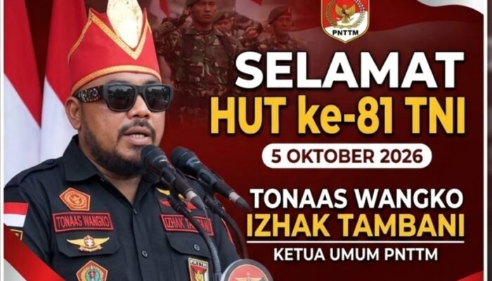 Ketum PNTTM Ishak Tambani: TNI Tangguh, Rakyat Aman, Bangsa Damai!