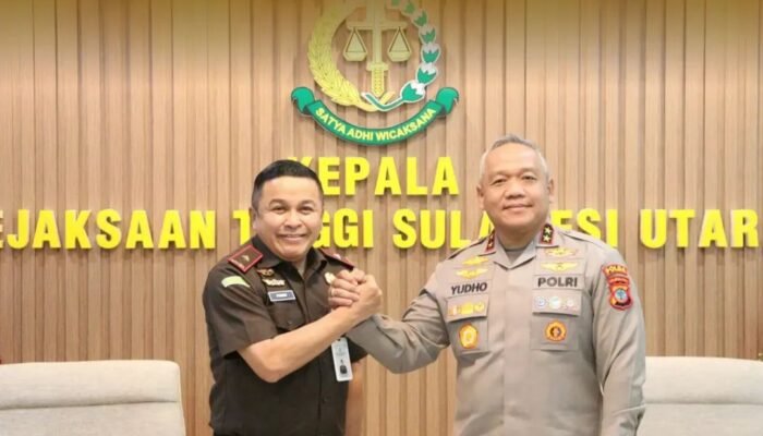 Kapolda dan Plt. Kajati Sulut Komitmen Bersama Perkuat Sinergi Hukum